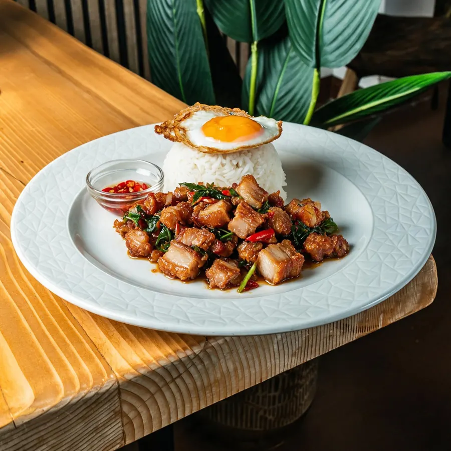Pad Gra Pro Crispy Pork